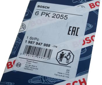 1 199 р. Ремень приводной поликлиновой 6PK2055 HYUNDAI Santa Fe (06-) BOSCH BOSCH 1987947988  с доставкой в г. Кемерово. Увеличить фотографию 3