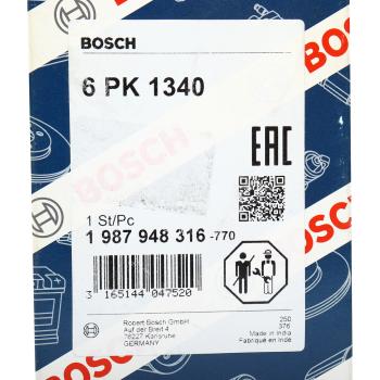 1 149 р. Ремень приводной поликлиновой 6РК1340 BOSCH BOSCH 1987948316 BOSCH 1987948316  с доставкой в г. Кемерово. Увеличить фотографию 5
