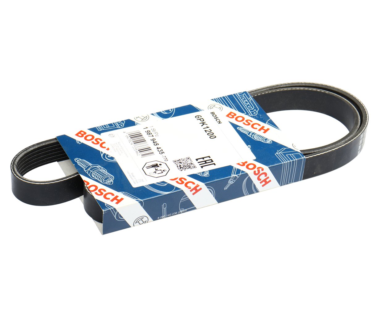 799 р. Ремень приводной поликлиновой 6PK1200 BOSCH BOSCH 1987948435  с доставкой в г. Кемерово