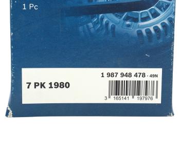 1 499 р. Ремень приводной поликлиновой 7PK1980 BOSCH BOSCH 1987948478 BOSCH 1987948478  с доставкой в г. Кемерово. Увеличить фотографию 5