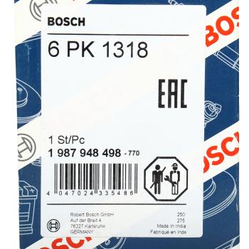 1 039 р. Ремень приводной поликлиновой 6PK1318 BOSCH BOSCH 1987948498 BOSCH 1987948498  с доставкой в г. Кемерово. Увеличить фотографию 5