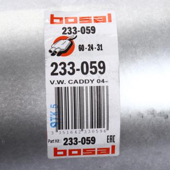 8 399 р. Глушитель VW Caddy (04-) задняя часть BOSAL BOSAL 233-059  с доставкой в г. Кемерово. Увеличить фотографию 3
