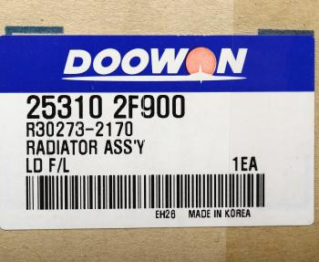 9 799 р. Радиатор KIA Cerato (06-) (1.6) AКПП DOOWON DOOWON 25310-2f900  с доставкой в г. Кемерово. Увеличить фотографию 4