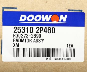 11 649 р. Радиатор KIA Sorento (09-) (2.2) АКПП DOOWON DOOWON 25310-2p460  с доставкой в г. Кемерово. Увеличить фотографию 5