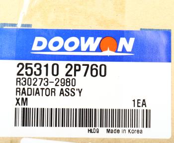 10 949 р. Радиатор KIA Sorento (09-) (2.4) АКПП (без тубок!!!!) DOOWON DOOWON 25310-2p760  с доставкой в г. Кемерово. Увеличить фотографию 4