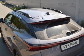 8 999 р. Рейлинги на крышу Petroil Tuning  Omoda C5 (2021-2025) (черный муар)  с доставкой в г. Кемерово. Увеличить фотографию 3