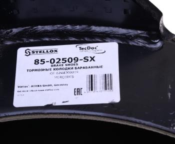 4 699 р. Колодки тормозные MAN F90,F2000 MERCEDES MK,SK задние барабанные без накл. (410х220) (1шт.) STELLOX STELLOX 8502509sx  с доставкой в г. Кемерово. Увеличить фотографию 3