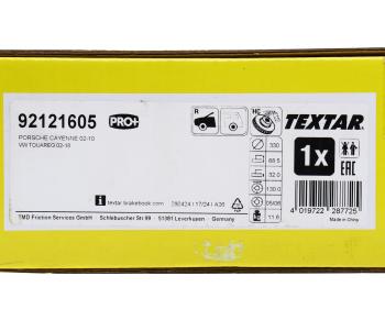 10 949 р. Диск тормозной VW Touareg (03-) PORCHE Cayenne (07-) (R17) передний правый (1шт.) TEXTAR TEXTAR 92121605  с доставкой в г. Кемерово. Увеличить фотографию 5