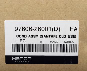 8 899 р. Радиатор кондиционера HYUNDAI Santa Fe (03-) HCC (HANON) HCC 97606-26001  с доставкой в г. Кемерово. Увеличить фотографию 5