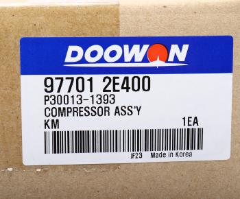 27 499 р. Компрессор HYUNDAI Tucson (07-) (2.0) KIA Sportage (07-) (2.0) кондиционера DOOWON DOOWON 97701-2e400  с доставкой в г. Кемерово. Увеличить фотографию 6