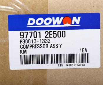 25 549 р. Компрессор HYUNDAI Tucson (04-) (2.0) KIA Sportage (04-) (2.0) кондиционера DOOWON DOOWON 97701-2e500  с доставкой в г. Кемерово. Увеличить фотографию 6