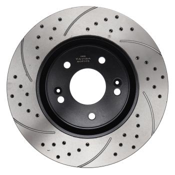14 749 р. Диск тормозной HYUNDAI Sonata (15-) KIA Optima (15-) передний перфорированный комплект TAYGA TAYGA bdf075  с доставкой в г. Кемерово. Увеличить фотографию 4