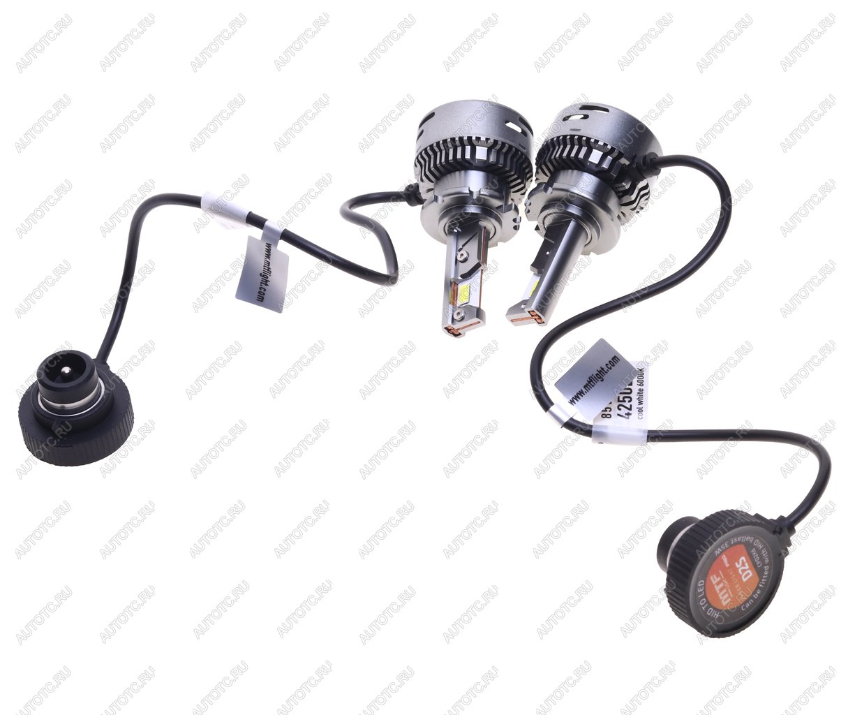 7 199 р. Лампа светодиодная 12V D2S 35W P32d-2 (2шт.) 4250lm 6000K (2шт.) MTF MTF cpd2k6  с доставкой в г. Кемерово