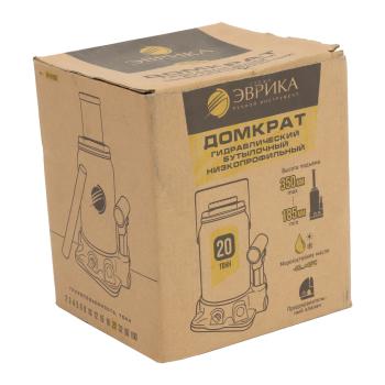 3 899 р. Домкрат бутылочный 20т 185-350мм с клапаном (ремкомплект) ЭВРИКА ЭВРИКА er-81002  с доставкой в г. Кемерово. Увеличить фотографию 4