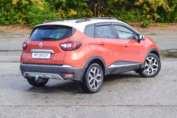 8 999 р. Рейлинги на крышу Petroil Tuning  Renault Kaptur (2016-2025) дорестайлинг, рестайлинг (черный муар)  с доставкой в г. Кемерово. Увеличить фотографию 2