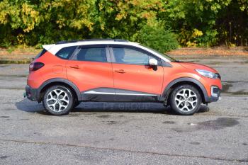 8 999 р. Рейлинги на крышу Petroil Tuning  Renault Kaptur (2016-2025) дорестайлинг, рестайлинг (черный муар)  с доставкой в г. Кемерово. Увеличить фотографию 3
