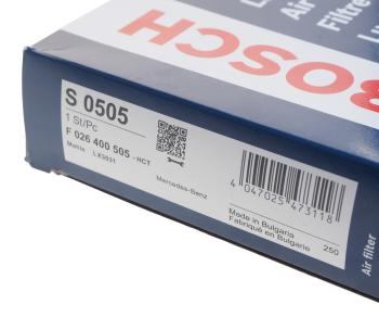 1 389 р. Фильтр воздушный MERCEDES Viano (W447) (дв.M274,OM622,OM651) BOSCH BOSCH f026400505  с доставкой в г. Кемерово. Увеличить фотографию 4