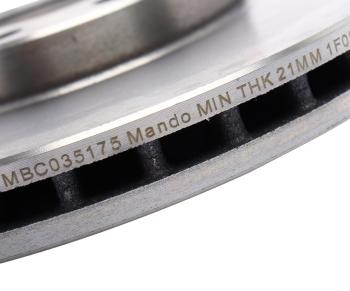 3 199 р. Диск тормозной OPEL Corsa B (99-02) передний (1шт.) MANDO MANDO mbc035175  с доставкой в г. Кемерово. Увеличить фотографию 4