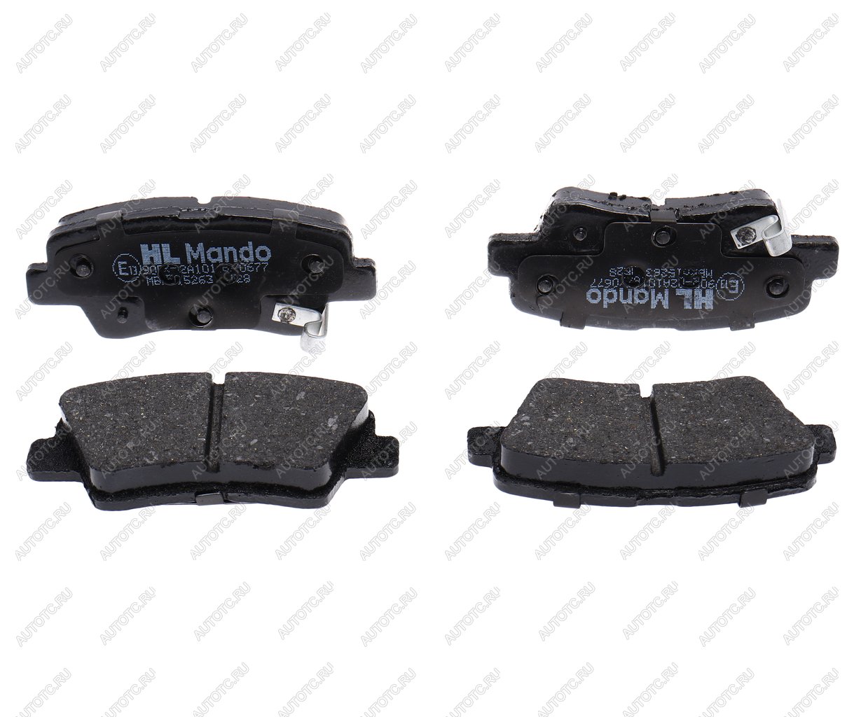 2 499 р. Колодки тормозные HYUNDAI Veloster (11-) задние (4шт.) MANDO MANDO mbf015263  с доставкой в г. Кемерово