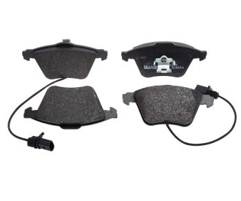 3 599 р. Колодки тормозные AUDI A6 (3.0),Allroad (00-) с датчиком передние (4шт.) MANDO MANDO mbf015369 MANDO mbf015369  с доставкой в г. Кемерово. Увеличить фотографию 1