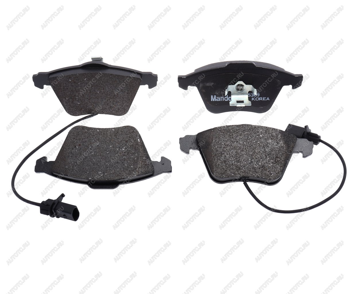 3 599 р. Колодки тормозные AUDI A6 (3.0),Allroad (00-) с датчиком передние (4шт.) MANDO MANDO mbf015369 MANDO mbf015369  с доставкой в г. Кемерово