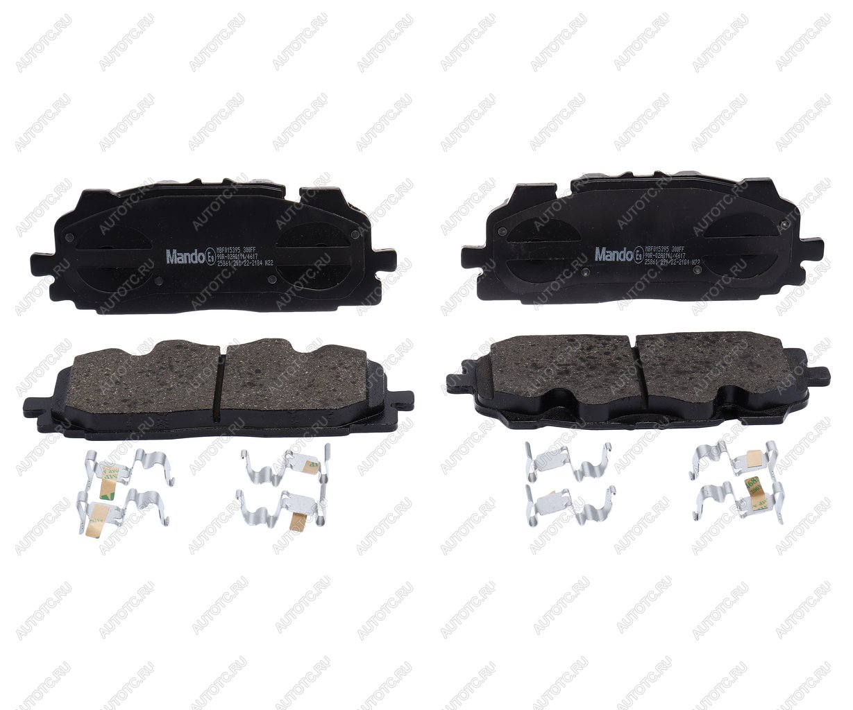 3 899 р. Колодки тормозные AUDI A4 (08-) передние (4шт.) MANDO MANDO mbf015395 MANDO mbf015395  с доставкой в г. Кемерово