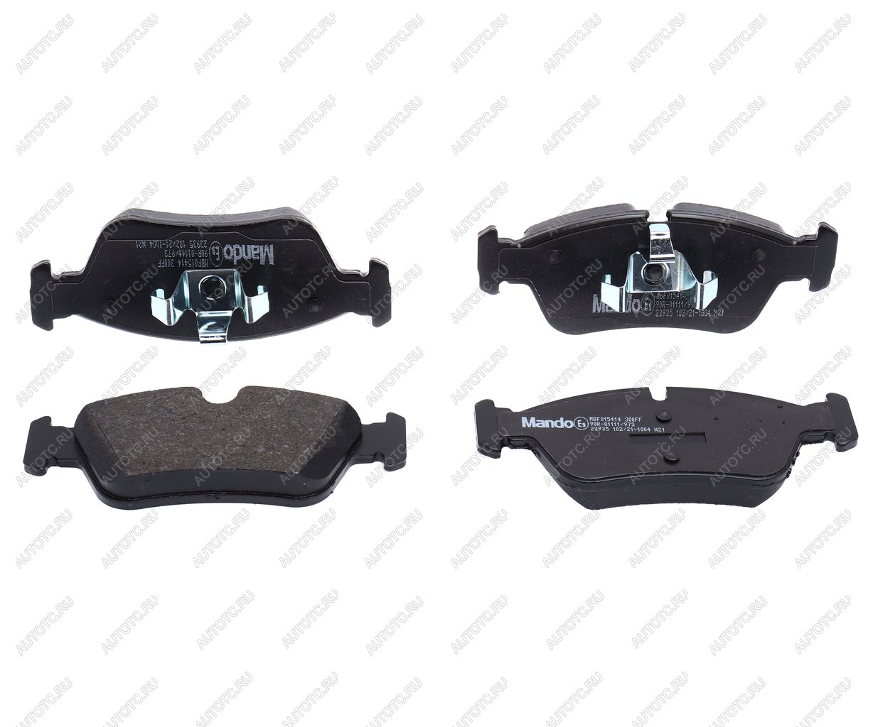2 459 р. Колодки тормозные BMW 1 (E81,E82,E87,E88) (-06),3 (E90) передние (4шт.) MANDO MANDO mbf015414 MANDO mbf015414  с доставкой в г. Кемерово