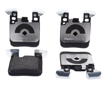 3 199 р. Колодки тормозные BMW 1 (E81,F20,F21,F30,F35,F31),M3 (F80) задние (4шт.) MANDO MANDO mbf015427 MANDO mbf015427  с доставкой в г. Кемерово. Увеличить фотографию 1
