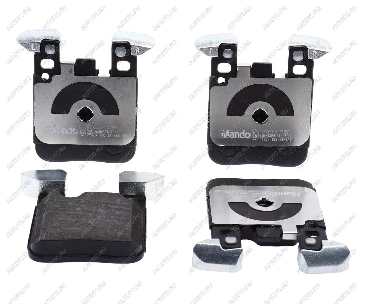 3 199 р. Колодки тормозные BMW 1 (E81,F20,F21,F30,F35,F31),M3 (F80) задние (4шт.) MANDO MANDO mbf015427 MANDO mbf015427  с доставкой в г. Кемерово