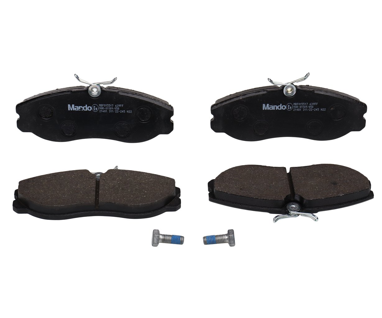 1 789 р. Колодки тормозные NISSAN Terrano 2 FORD Maverick передние (4шт.) MANDO MANDO mbf015517 MANDO mbf015517  с доставкой в г. Кемерово