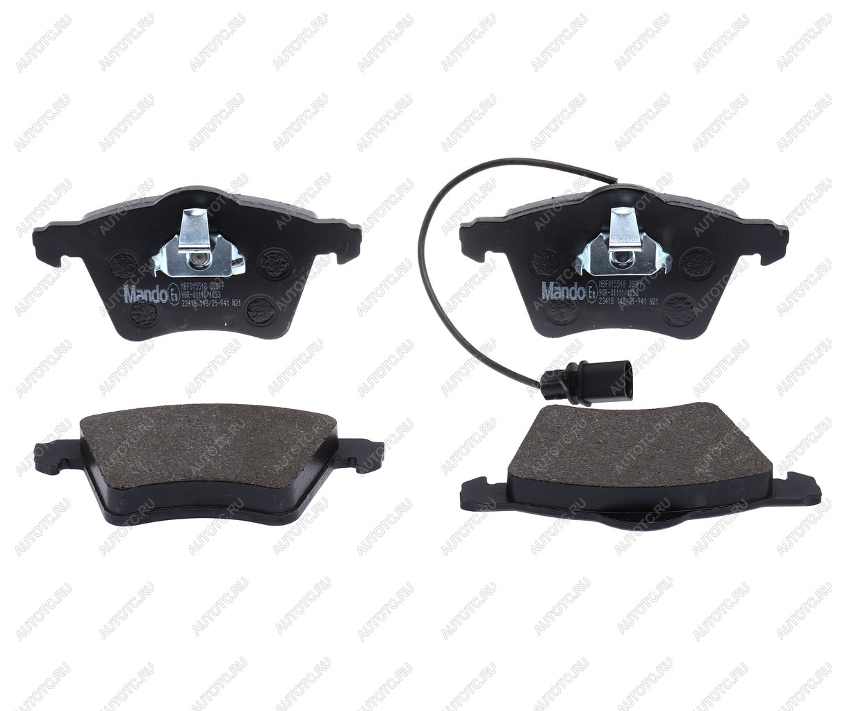 2 199 р. Колодки тормозные FORD Galaxy VW Sharan (95-) передние (4шт.) MANDO MANDO mbf015518  с доставкой в г. Кемерово