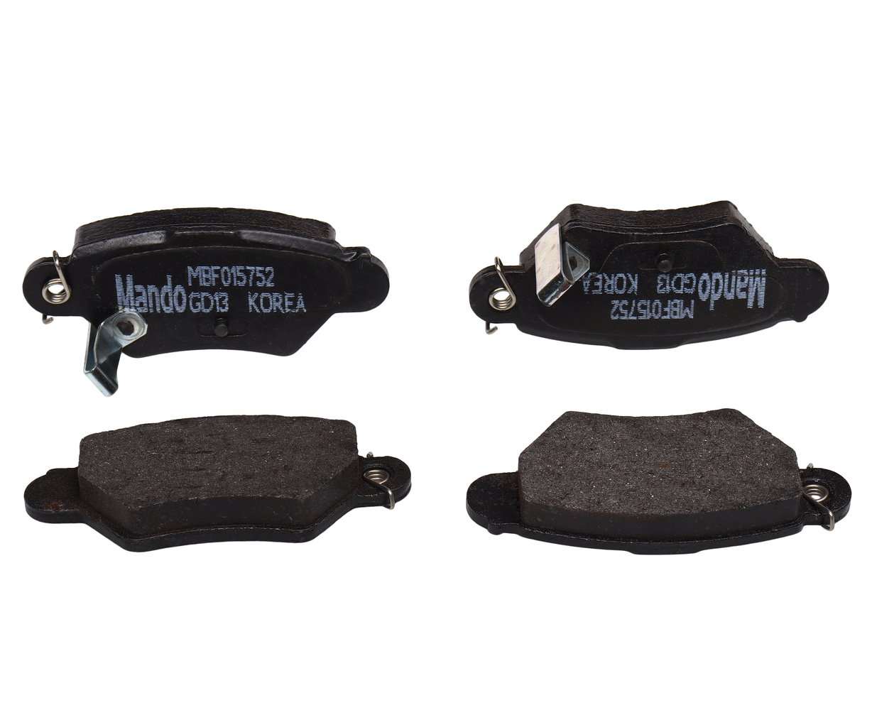1 379 р. Колодки тормозные OPEL Astra G,Zafira (1.8/2.0) задние (4шт.) MANDO MANDO mbf015752 MANDO mbf015752  с доставкой в г. Кемерово