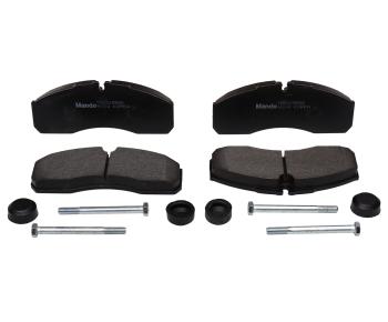 3 199 р. Колодки тормозные NISSAN Cabstar (06-) передние (с датчиком) (4шт.) MANDO MANDO mbf015966  с доставкой в г. Кемерово. Увеличить фотографию 1