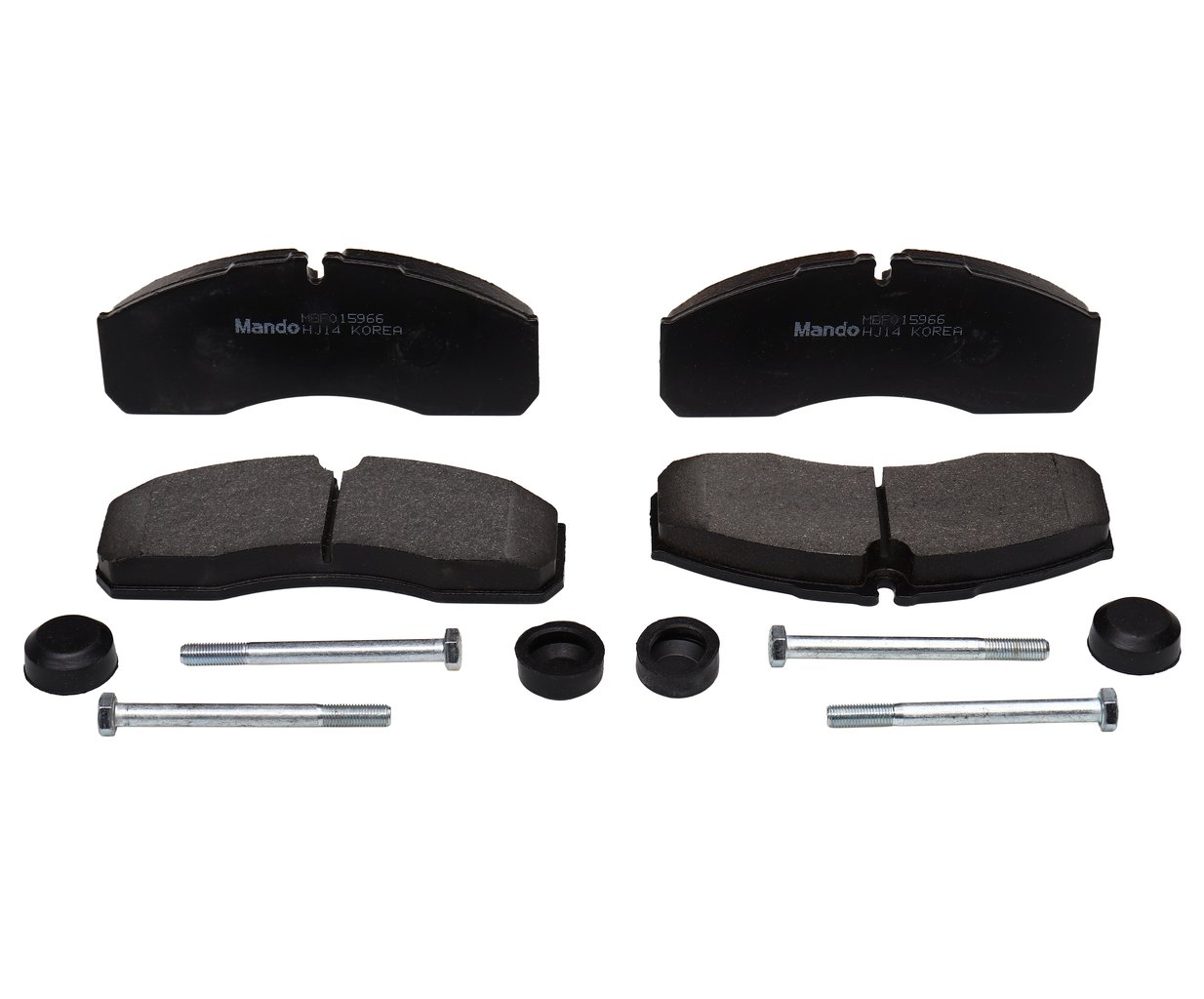 3 199 р. Колодки тормозные NISSAN Cabstar (06-) передние (с датчиком) (4шт.) MANDO MANDO mbf015966  с доставкой в г. Кемерово