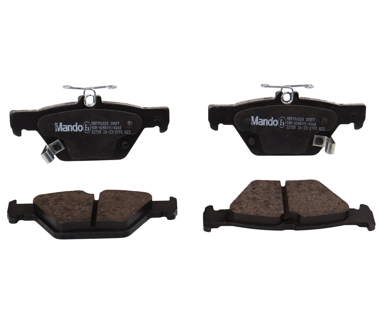 3 499 р. Колодки тормозные SUBARU Legacy (15-),Outback (15-) задние (4шт.) MANDO MANDO mbf016028 MANDO mbf016028  с доставкой в г. Кемерово
