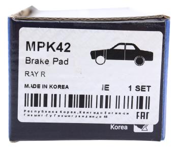 1 349 р. Колодки тормозные HYUNDAI Creta (16-) задние (4шт.) MANDO MANDO mpk42 MANDO mpk42  с доставкой в г. Кемерово. Увеличить фотографию 6