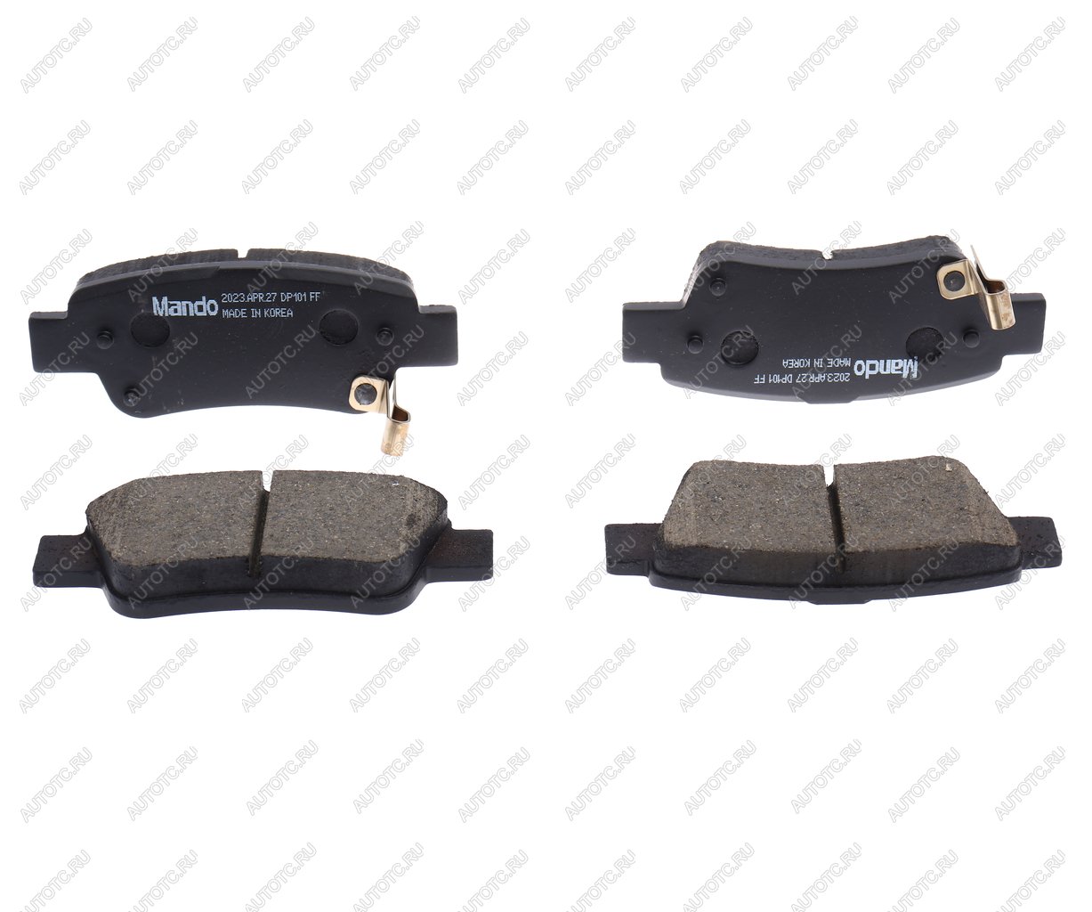 1 069 р. Колодки тормозные HONDA CR-V 3 (07-) задние (4шт.) MANDO MANDO mpo17 MANDO mpo17  с доставкой в г. Кемерово