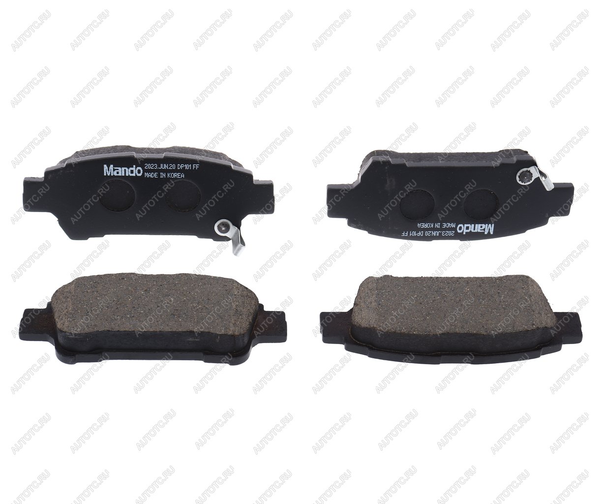 989 р. Колодки тормозные LEXUS RX300 (03-) задние (4шт.) MANDO MANDO mpt24 MANDO mpt24  с доставкой в г. Кемерово