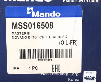 2 899 р. Амортизатор RENAULT Master 3 (10-) задний левыйправый газовый MANDO MANDO mss016508  с доставкой в г. Кемерово. Увеличить фотографию 3