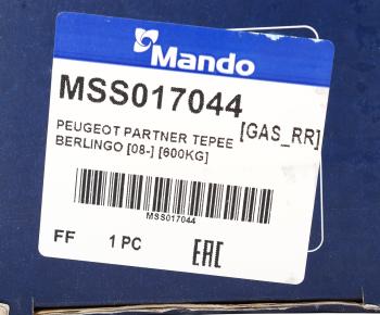 5 349 р. Амортизатор PEUGEOT Partner (08-) CITROEN Berlingo (08-) задний левыйправый газовый MANDO MANDO mss017044  с доставкой в г. Кемерово. Увеличить фотографию 3