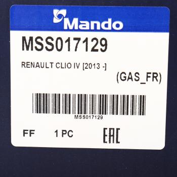 5 899 р. Амортизатор RENAULT Clio 3 (05-) передний левый/правый газовый MANDO MANDO mss017129 MANDO mss017129  с доставкой в г. Кемерово. Увеличить фотографию 3