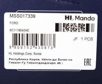 7 599 р. Амортизатор FORD Transit (06-) передний левый/правый газовый MANDO MANDO mss017339 MANDO mss017339  с доставкой в г. Кемерово. Увеличить фотографию 3