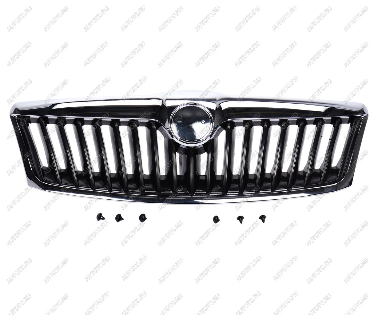 3 599 р. Решетка радиатора SKODA Octavia (09-) черная (с молдингом) NSP NSP nsp081z0853668a9b9  с доставкой в г. Кемерово
