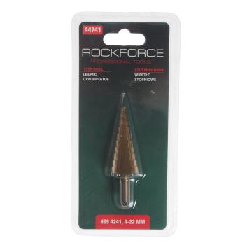 649 р. Сверло ступенчатое 4.0-22.0мм в блистере (HSS 4241) ROCKFORCE ROCKFORCE rf-44741  с доставкой в г. Кемерово. Увеличить фотографию 1