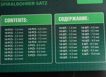 8 199 р. Набор сверл по металлу 1.0-10.0мм 170 предметов в кейсе ROCKFORCE ROCKFORCE rf-924u170  с доставкой в г. Кемерово. Увеличить фотографию 4