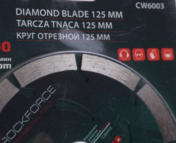 499 р. Круг отрезной по металлу 125x22мм в блистере ROCKFORCE ROCKFORCE rf-cw6003  с доставкой в г. Кемерово. Увеличить фотографию 2