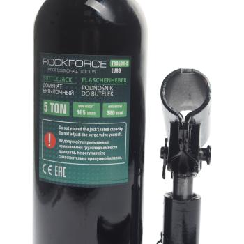 2 899 р. Домкрат бутылочный 5т 185-360мм с клапаном в кейсе ROCKFORCE ROCKFORCE rf-t90504s-euro  с доставкой в г. Кемерово. Увеличить фотографию 2