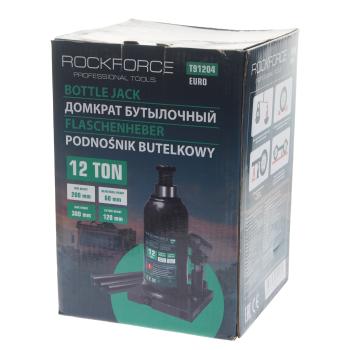 4 599 р. Домкрат бутылочный 12т 200-380мм с клапаном ROCKFORCE ROCKFORCE rf-t91204euro  с доставкой в г. Кемерово. Увеличить фотографию 3