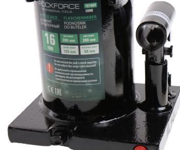 6 549 р. Домкрат бутылочный 16т 205-390мм с клапаном ROCKFORCE ROCKFORCE rf-t91604euro  с доставкой в г. Кемерово. Увеличить фотографию 3