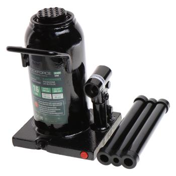 Домкрат бутылочный 16т 205-390мм с клапаном ROCKFORCE ROCKFORCE rf-t91604euro